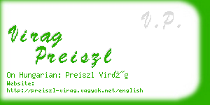 virag preiszl business card